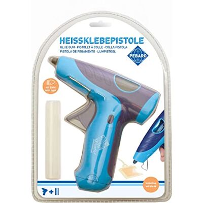 Pebaro 269ok lijmpistool met lijmstiften om op hout, papier en stof, blauw, 26 x 18,5 x 5 cm Pebaro 269ok lijmpistool met lijmstiften om op hout, papier en stof, blauw, 26 x 18,5 x 5 cm