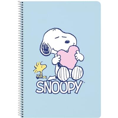 safta SNOOPY LOVE Notitieboek, 80 vellen, hardcover, ideaal voor kinderen van verschillende leeftijden, comfortabel en veelzijdig, kwaliteit en sterkte, 21,5 x 1 x 31 cm, lichtblauw, M, casual safta SNOOPY LOVE Notitieboek, 80 vellen, hardcover, ideaal voor kinderen van verschillende leeftijden, comfortabel en veelzijdig, kwaliteit en sterkte, 21,5 x 1 x 31 cm, lichtblauw, M, casual