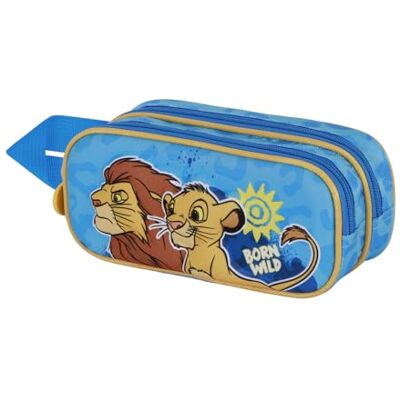 Disney Dubbel etui 3D Lion King Blauw 22 x 10 cm, The Lion King Blauw, One Size, Dual 3D etui, De Blauwe Leeuwenkoning, One size, Dubbele 3D-etui Disney Dubbel etui 3D Lion King Blauw 22 x 10 cm, The Lion King Blauw, One Size, Dual 3D etui, De Blauwe Leeuwenkoning, One size, Dubbele 3D-etui