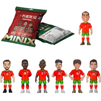 MINIX Wereldkampioenschap 2026 – Portugal – willekeurig verrassingszakje – voetbalsterren formaat – Blind Bag figuur om te verzamelen, 7 cm MINIX Wereldkampioenschap 2026 – Portugal – willekeurig verrassingszakje – voetbalsterren formaat – Blind Bag figuur om te verzamelen, 7 cm