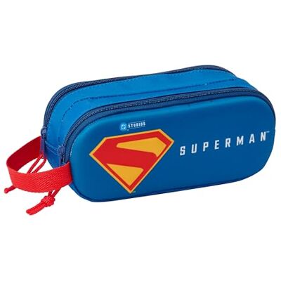 safta SUPERMAN 3D pennenetui, dubbele 3D-pennenetui, kinderetui, ideaal voor schoolkinderen, comfortabel en veelzijdig, kwaliteit en duurzaamheid, 21 x 6 x 8 cm, blauw, M, casual safta SUPERMAN 3D pennenetui, dubbele 3D-pennenetui, kinderetui, ideaal voor schoolkinderen, comfortabel en veelzijdig, kwaliteit en duurzaamheid, 21 x 6 x 8 cm, blauw, M, casual