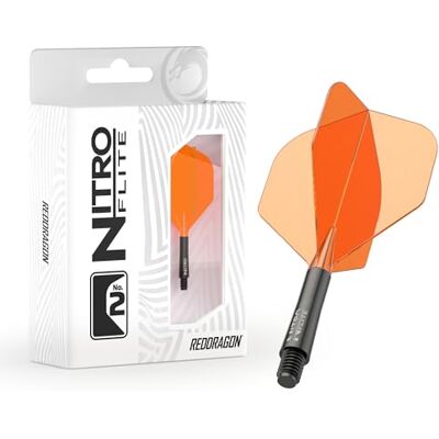 Dragon Darts Nitro Flite geïntegreerd vlieg- en assysteem nr. 2 vorm en design verkrijgbaar in kort, midden en medium verscheidenheid aan kleuren professionele dartaccessoires Dragon Darts Nitro Flite geïntegreerd vlieg- en assysteem nr. 2 vorm en design verkrijgbaar in kort, midden en medium verscheidenheid aan kleuren professionele dartaccessoires