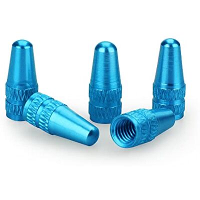 kwmobile 5 x bandenventieldop, metalen beschermkapset voor Sclaverand bandenventiel, mountainbike, lichtblauw kwmobile 5 x bandenventieldop, metalen beschermkapset voor Sclaverand bandenventiel, mountainbike, lichtblauw
