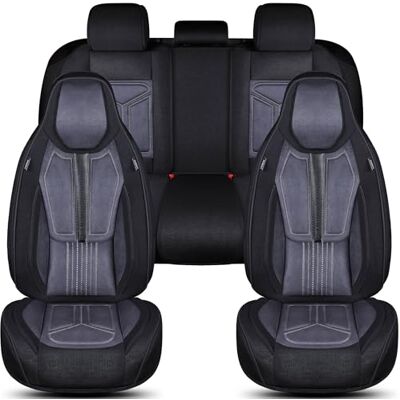 BREMER SITZBEZÜGE Housses de siège compatibles avec Tesla Model S conducteur et passager à partir de 2013 P801, noir/rouge BREMER SITZBEZÜGE Housses de siège compatibles avec Tesla Model S conducteur et passager à partir de 2013 P801, noir/rouge