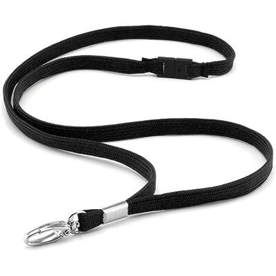 CKB LTD Premium Lanyards Halskoord met draaibare metalen clip voor ID-kaarthouder, effen, zwart. Pack of 100 CKB LTD Premium Lanyards Halskoord met draaibare metalen clip voor ID-kaarthouder, effen, zwart. Pack of 100