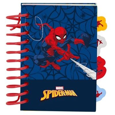 safta SPIDERMAN Notitieblok, A7, notitieboeken, ideaal voor schoolkinderen, comfortabel en veelzijdig, kwaliteit en sterkte, 7,4 x 10,5 cm safta SPIDERMAN Notitieblok, A7, notitieboeken, ideaal voor schoolkinderen, comfortabel en veelzijdig, kwaliteit en sterkte, 7,4 x 10,5 cm