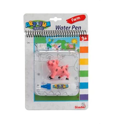 Simba Art und Fun 106334634 Art und Fun kleurboek met waterpenseel, varkenmotief, 6 cm, 4 magische pagina's, 17 x 19 cm, vanaf 3 jaar Simba Art und Fun 106334634 Art und Fun kleurboek met waterpenseel, varkenmotief, 6 cm, 4 magische pagina's, 17 x 19 cm, vanaf 3 jaar
