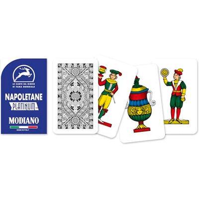 Modiano Napoletane, platinablauw, 100% kunststof Modiano Napoletane, platinablauw, 100% kunststof