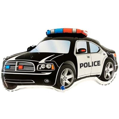 Toyland 37 "Zwarte politieauto Supershape aluminium ballon verjaardagsballonnen voor jongens Toyland 37 "Zwarte politieauto Supershape aluminium ballon verjaardagsballonnen voor jongens