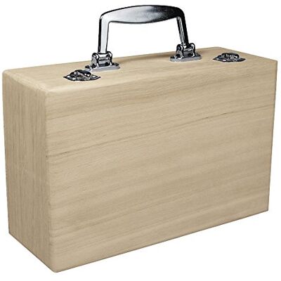 Rayher Houten koffer met handvat 25 x 16 x 9 cm Rayher Houten koffer met handvat 25 x 16 x 9 cm