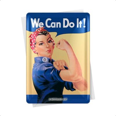 ART Metalen bord 10 x 14 cm We Can Do It ART Metalen bord 10 x 14 cm We Can Do It