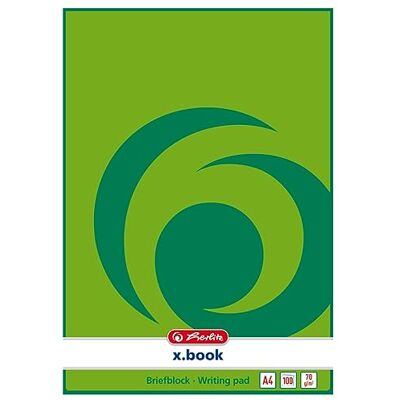 herlitz Correspondentieblok, A4, niet geperforeerd, effen herlitz Correspondentieblok, A4, niet geperforeerd, effen