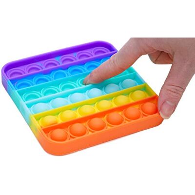 Toyland ® Push Bubble Pop Bubble 'Pop It' Sensory Fidget Toy – veel keuze (regenboogvierkant) Toyland ® Push Bubble Pop Bubble 'Pop It' Sensory Fidget Toy – veel keuze (regenboogvierkant)