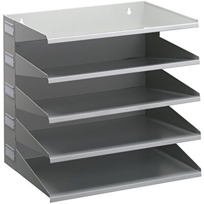 Durable 336010 vakken, horizontaal, 5 vakken, grijs Durable 336010 vakken, horizontaal, 5 vakken, grijs