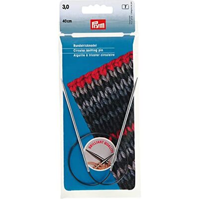 Prym 212120 rondbreinaalden MS 40 cm 3,00 mm zilver Prym 212120 rondbreinaalden MS 40 cm 3,00 mm zilver