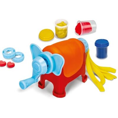 Simba Art & Fun Elephan-Dough Kit de pâte à modeler avec 3 boîtes de pâte à modeler (50 g chacune), 6 pochoirs, couteaux et presse, 8 pièces Kit créatif pour enfants à partir de 3 ans Simba Art & Fun Elephan-Dough Kit de pâte à modeler avec 3 boîtes de pâte à modeler (50 g chacune), 6 pochoirs, couteaux et presse, 8 pièces Kit créatif pour enfants à partir de 3 ans