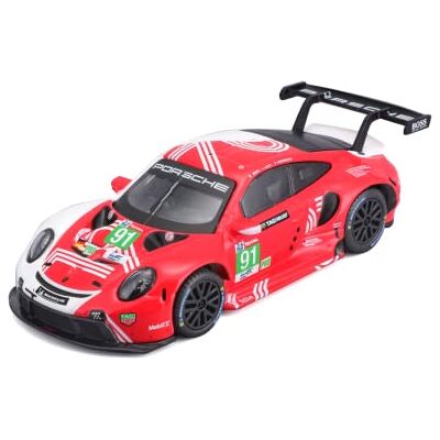 Bburago B18-38308 1:43 Porsche 911 RSR Lemans, rouge, Medium Bburago B18-38308 1:43 Porsche 911 RSR Lemans, rouge, Medium