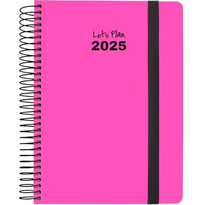 Grafoplás Grafoplas Neon agenda A5 14,8 x 21 cm 2025 fuchsia Grafoplás Grafoplas Neon agenda A5 14,8 x 21 cm 2025 fuchsia
