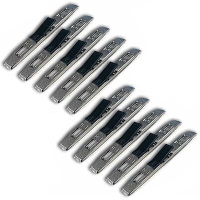 ggm 10 stuks ringbandklemmen 130 mm voor ringmappen en ringbanden, TIPP metaal ggm 10 stuks ringbandklemmen 130 mm voor ringmappen en ringbanden, TIPP metaal