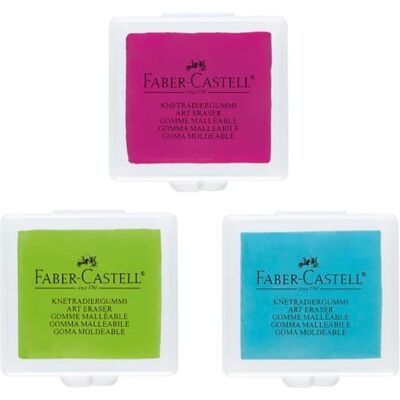Faber-Castell Faber Castell 127121 boetseergum braamkleur, turkoois, donkerblauw (totale hoeveelheid: 3) Faber-Castell Faber Castell 127121 boetseergum braamkleur, turkoois, donkerblauw (totale hoeveelheid: 3)
