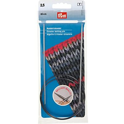 Prym MS 212114 rondbreinaalden messing zilver 80 cm 2,50 mm Prym MS 212114 rondbreinaalden messing zilver 80 cm 2,50 mm