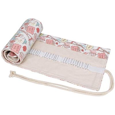MengH-SHOP Canvas Pennenetui 72 Gaten Kleurpotlood Rolhouder Canvas Potlood Roll Tas Organizer voor School Kantoor Stijl IJzeren Toren 72 Agujeros, Iron Tower Style MengH-SHOP Canvas Pennenetui 72 Gaten Kleurpotlood Rolhouder Canvas Potlood Roll Tas Organizer voor School Kantoor Stijl IJzeren Toren 72 Agujeros, Iron Tower Style