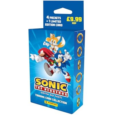 Panini Sonic The Hedgehog Classic Trading Cards Blister 3 hoesjes, 005010KBF3 Panini Sonic The Hedgehog Classic Trading Cards Blister 3 hoesjes, 005010KBF3