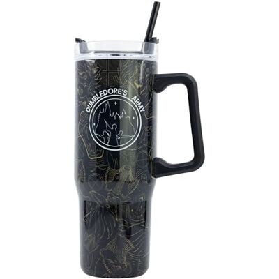 Stor Harry Potter Waterfles van roestvrij staal, 665 ml, waterdichte sluiting met handvat, duurzaam, herbruikbaar, voor school, sport, reizen Stor Harry Potter Waterfles van roestvrij staal, 665 ml, waterdichte sluiting met handvat, duurzaam, herbruikbaar, voor school, sport, reizen