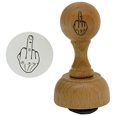 FTWdesign Unbekannt Houten stempel van het merk Stinkefinger FTWdesign Unbekannt Houten stempel van het merk Stinkefinger