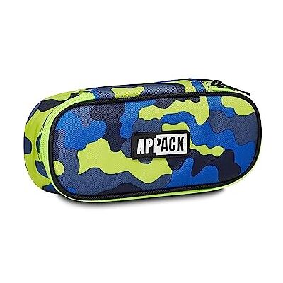 Appack Pennenhouder, ronde tas plus voor kinderen en jongens, blauw (blauw), afmetingen 23 x 10 x 5 cm, blauw, afmetingen: 23 x 10 x 5,5 cm, school, Blauw, School Appack Pennenhouder, ronde tas plus voor kinderen en jongens, blauw (blauw), afmetingen 23 x 10 x 5 cm, blauw, afmetingen: 23 x 10 x 5,5 cm, school, Blauw, School