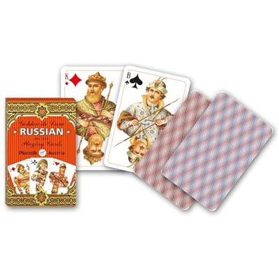 Piatnik 1134.0 1134" Russian Golden de Luxe Single Deck, 3 jaar tot 99 jaar Piatnik 1134.0 1134" Russian Golden de Luxe Single Deck, 3 jaar tot 99 jaar