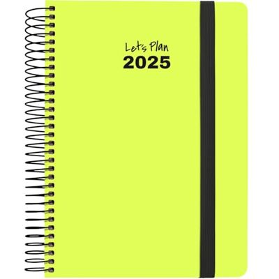 Grafoplás Grafoplas Neon agenda A5 14,8 x 21 cm 2025 geel Grafoplás Grafoplas Neon agenda A5 14,8 x 21 cm 2025 geel