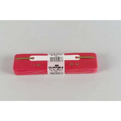 Durable 25 stuks Flexi-plexi-bevestigingsmiddelen, 38 x 150 mm, rood Durable 25 stuks Flexi-plexi-bevestigingsmiddelen, 38 x 150 mm, rood
