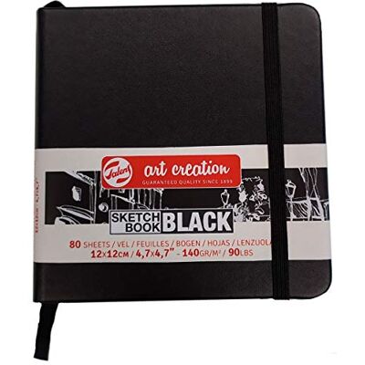 SKETCH BOOK BLACK ARTCREATIE 12 x 12 cm SKETCH BOOK BLACK ARTCREATIE 12 x 12 cm