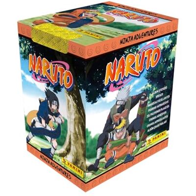 Panini Naruto-De avonturen van een Ninja Box met 36 zakken, 005103BOX36F Panini Naruto-De avonturen van een Ninja Box met 36 zakken, 005103BOX36F