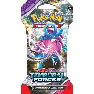 Pokémon TCG: Scarlet & Violet Temporal Forces Sleeved Booster Pack (10 kaarten) EN Pokémon TCG: Scarlet & Violet Temporal Forces Sleeved Booster Pack (10 kaarten) EN