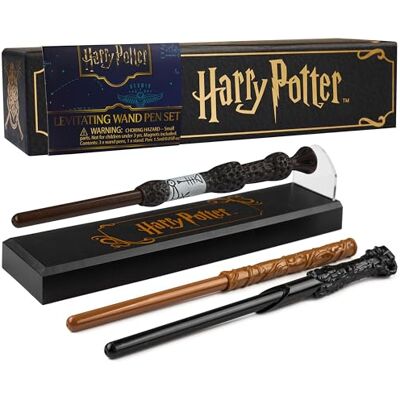 Harry Potter Set van 3 levitatiepennen met magnetische houder, verzamelstokken, kantoordecoratie, school, effen, cadeaus voor kinderen en volwassenen (3 stuks) Harry Potter Set van 3 levitatiepennen met magnetische houder, verzamelstokken, kantoordecoratie, school, effen, cadeaus voor kinderen en volwassenen (3 stuks)