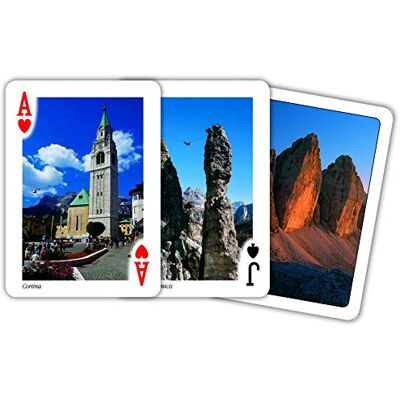 Modiano Poker Dolomiti blauw, 304324 Modiano Poker Dolomiti blauw, 304324
