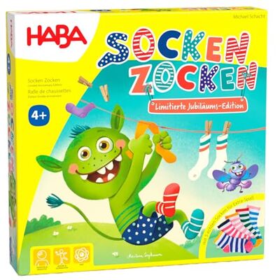 HABA 2011722001 Familiespeelsokken vanaf 4 jaar met echte houten sokken en figuren speciale editie 20 jaar HABA 2011722001 Familiespeelsokken vanaf 4 jaar met echte houten sokken en figuren speciale editie 20 jaar