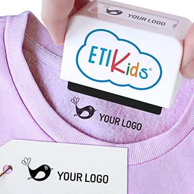 Haberdashery Online Gepersonaliseerde stempel voor kinderen Bladwijzer voor kleding en boeken Met logo Haberdashery Online Gepersonaliseerde stempel voor kinderen Bladwijzer voor kleding en boeken Met logo