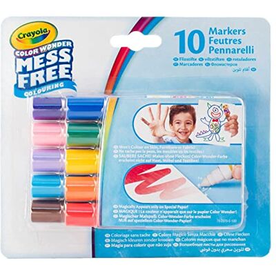 CRAYOLA 10 mini-markers Color Wonder – creatieve hobby – Color Wonder – vanaf 3 jaar – teken- en kleurspel CRAYOLA 10 mini-markers Color Wonder – creatieve hobby – Color Wonder – vanaf 3 jaar – teken- en kleurspel