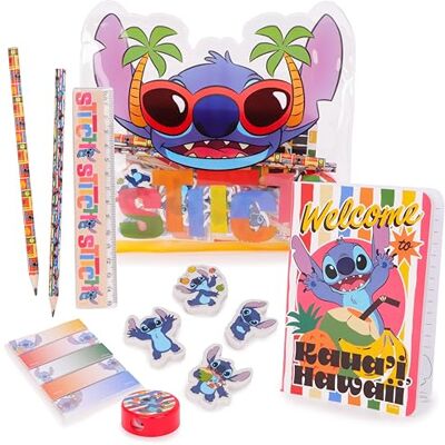 Toyland ® Complete etui bevat: notitieboek, potloden, 4 gummen in de vorm van figuren, een puntenslijper en zelfklevende notities, schoolbenodigdheden, tekenbenodigdheden, reismateriaal, Meerkleurig Toyland ® Complete etui bevat: notitieboek, potloden, 4 gummen in de vorm van figuren, een puntenslijper en zelfklevende notities, schoolbenodigdheden, tekenbenodigdheden, reismateriaal, Meerkleurig