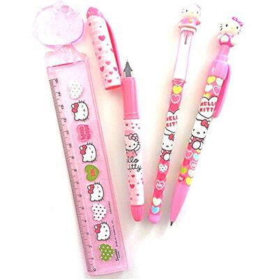 Hello Kitty vulpen balpen liniaal 15 cm cadeau-idee Hello Kitty vulpen balpen liniaal 15 cm cadeau-idee