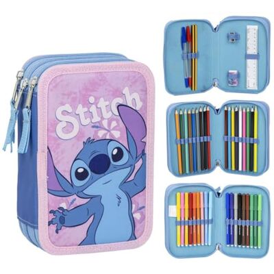 Disney Pennenetui gevuld met stippen voor kinderen, schoolbenodigdheden, kleurpotloden, pennen, cadeau, blauw, Blauw Disney Pennenetui gevuld met stippen voor kinderen, schoolbenodigdheden, kleurpotloden, pennen, cadeau, blauw, Blauw