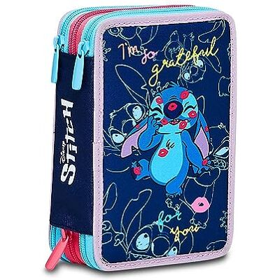 Seven Elementair schooletui met 3 vakken LILO & STITCH MY Alien PAL Disney blauw inhoud 43 stuks met potloden, markers enz. pennenhouder voor school, meisjes, elementair, blauw, Taglia Unica, Seven Elementair schooletui met 3 vakken LILO & STITCH MY Alien PAL Disney blauw inhoud 43 stuks met potloden, markers enz. pennenhouder voor school, meisjes, elementair, blauw, Taglia Unica,