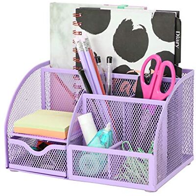 Exerz bureau-organizer/Lade-organizers/mesh-bureau netjes/pennenhouder/multifunctionele organizer (Lila) Exerz bureau-organizer/Lade-organizers/mesh-bureau netjes/pennenhouder/multifunctionele organizer (Lila)