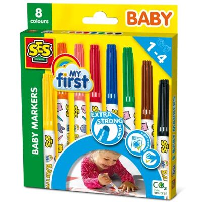 Creative Ses 00299 – creatieve vrije tijd – 8 markers voor baby's Creative Ses 00299 – creatieve vrije tijd – 8 markers voor baby's