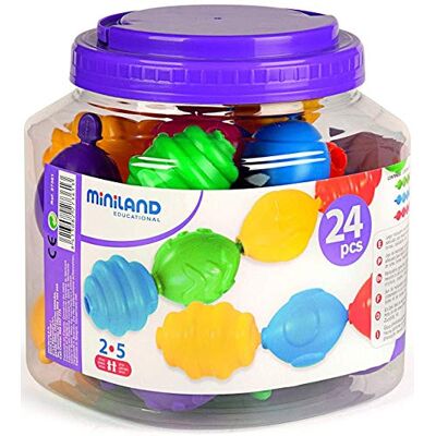Miniland Educational 154209 rekenmachine, kleur zwart/rood Miniland Educational 154209 rekenmachine, kleur zwart/rood