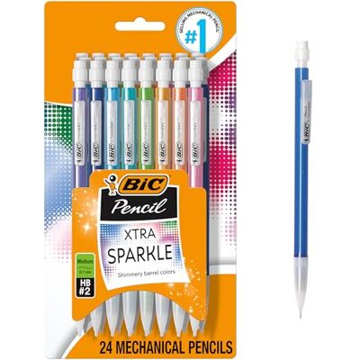 BIC Xtra Sparkle Mechanische Pencils 24/Pkg-gesorteerde Barrels BIC Xtra Sparkle Mechanische Pencils 24/Pkg-gesorteerde Barrels