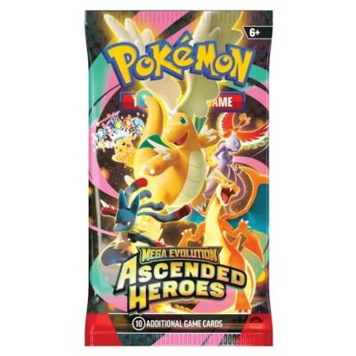 Pokémon TCG Verzamelkaartspel Mega Evolution: Ascended Heroes Booster Pack van 10 kaarten (Engels) Pokémon TCG Verzamelkaartspel Mega Evolution: Ascended Heroes Booster Pack van 10 kaarten (Engels)
